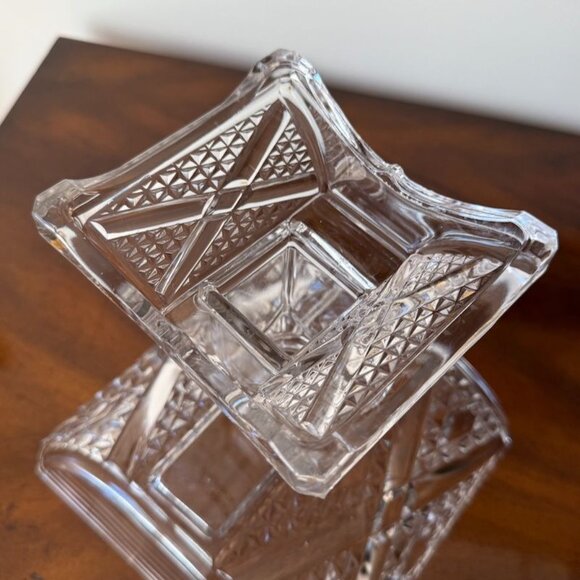 Antique EAPG Adams & Co. ASHMAN Crossroads Pattern No. 84 Covered Compote c1880s - Picture 11 of 14